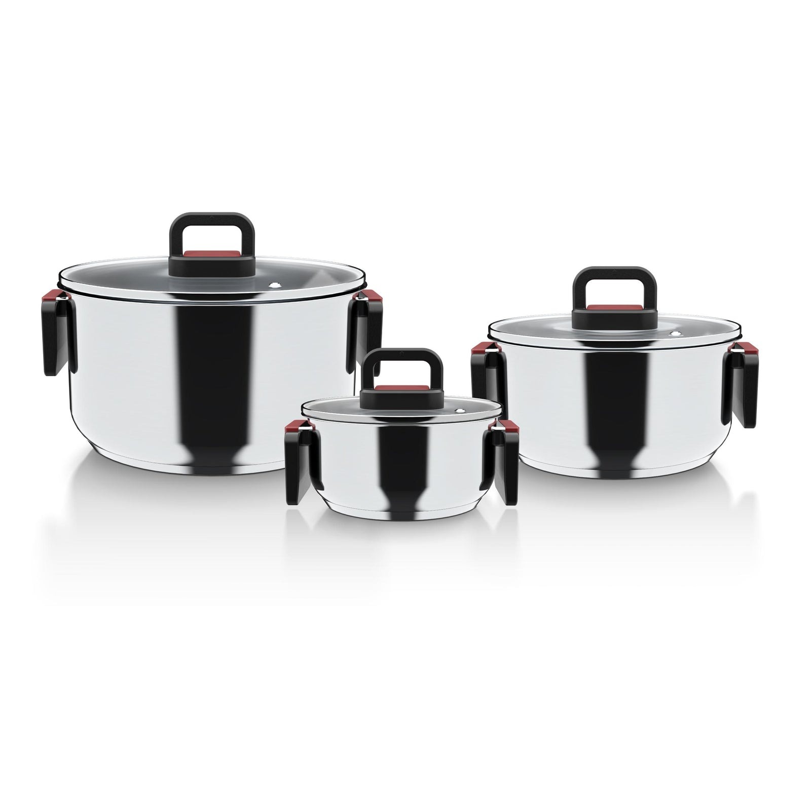 BATERÍA DE COCINA 6 PIEZAS ACERO INOXIDABLE WOLF - 1