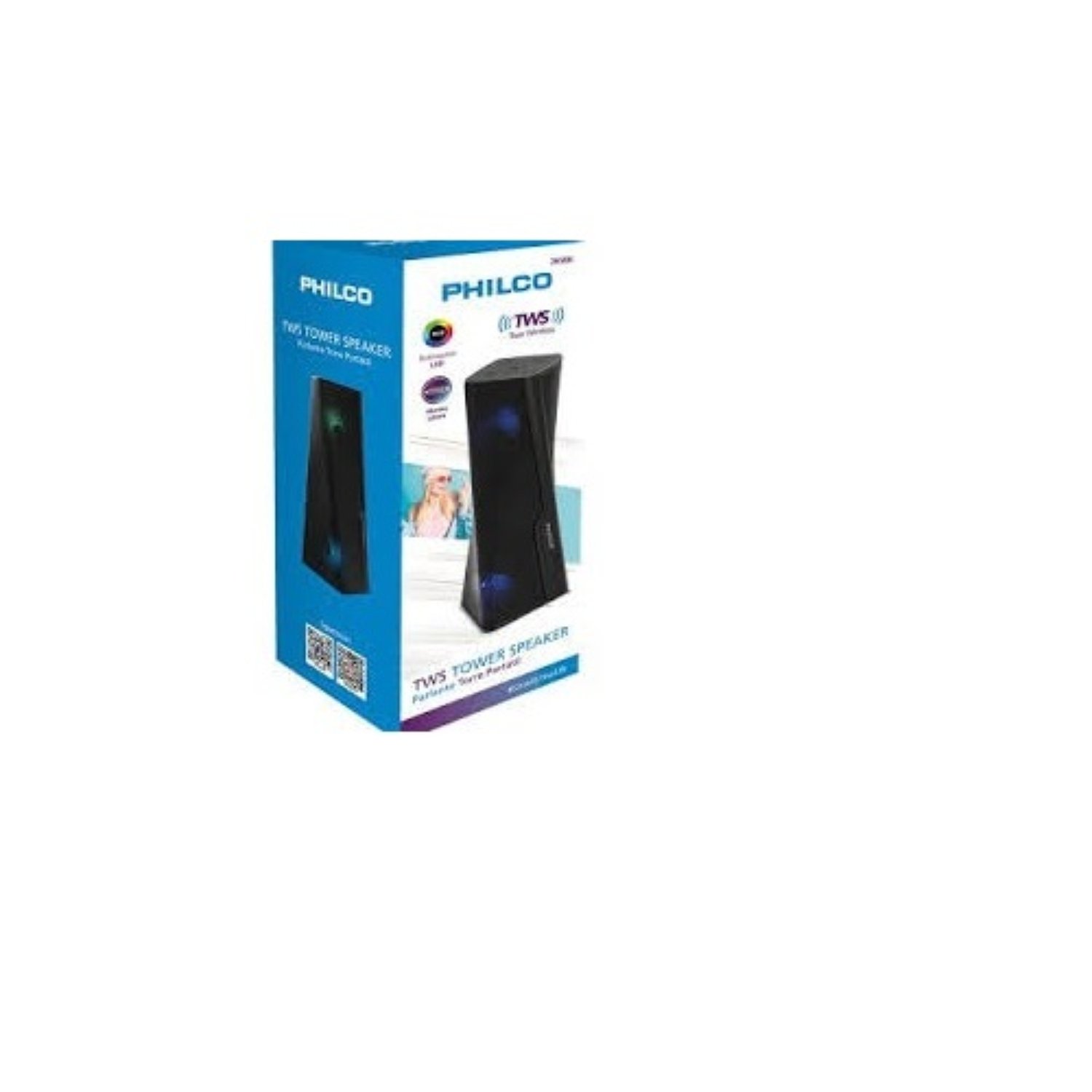 PARLANTE BT 265BK TOWER RGB PHILCO - 3