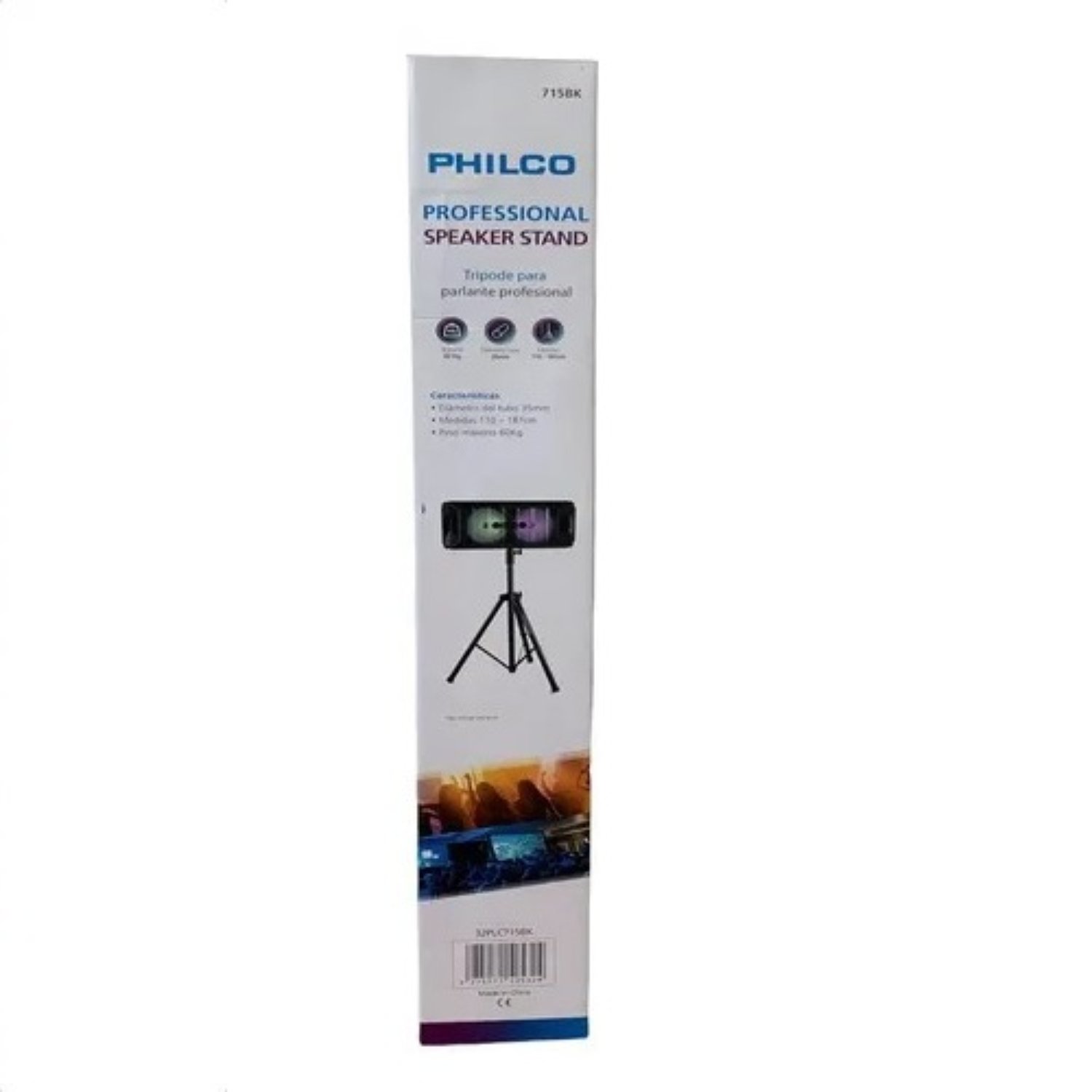 TRIPODE PARA PARLANTE 1.8 MT NEGRO - 1