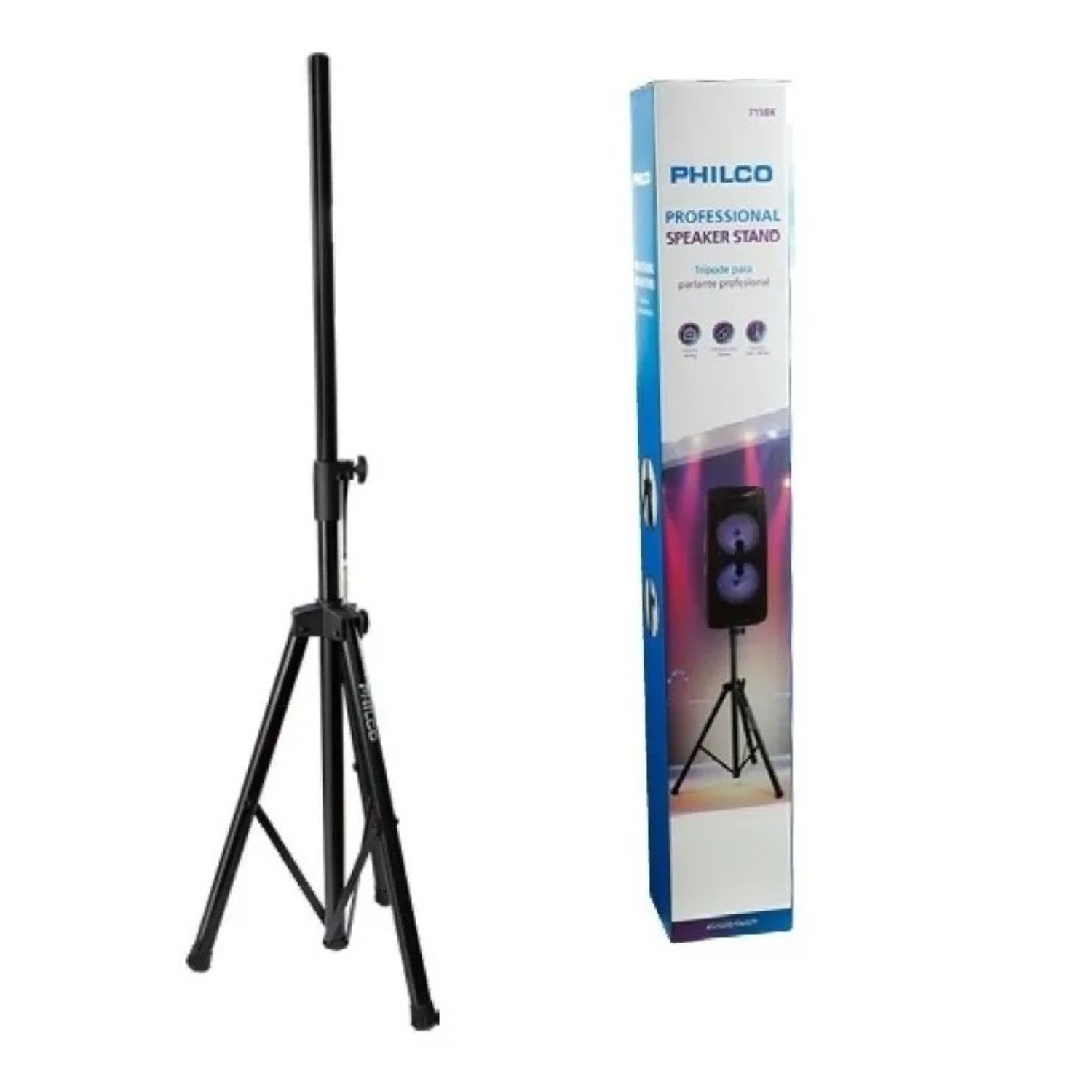 TRIPODE PARA PARLANTE 1.8 MT NEGRO - 5