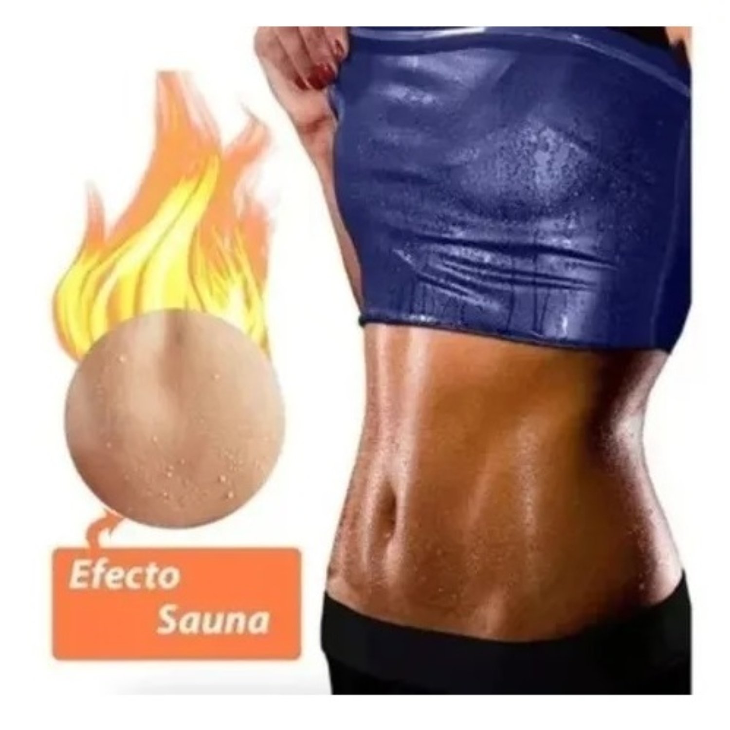 FAJA SAUNA REDUCTORA PARA MUJER FAJA ADELGAZANTES L/XL NEGRO - 1