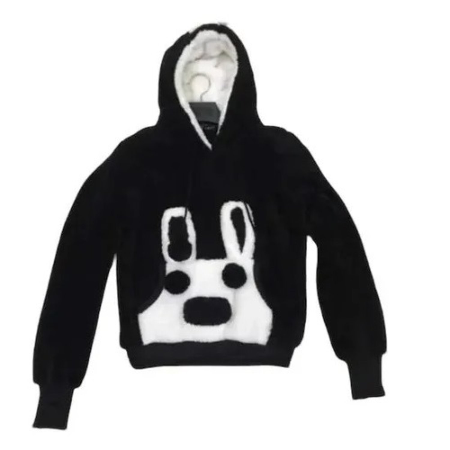 POLERON SUDADERA CON CAPUCHA CHIPORRO FELPA NEGRO 2XL - 2