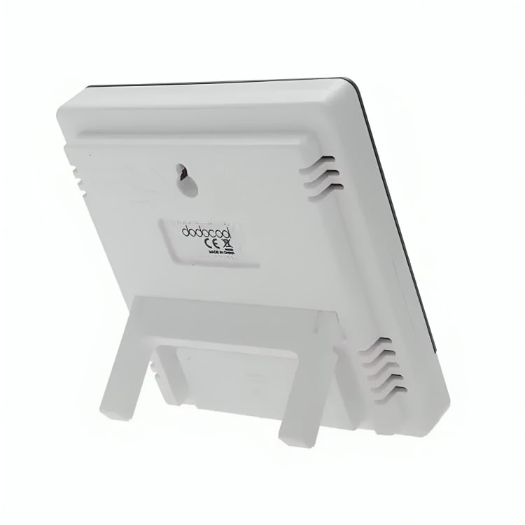 TERMÓMETRO HIGRÓMETRO AMBIENTAL, RELOJ , ALARMA - 1