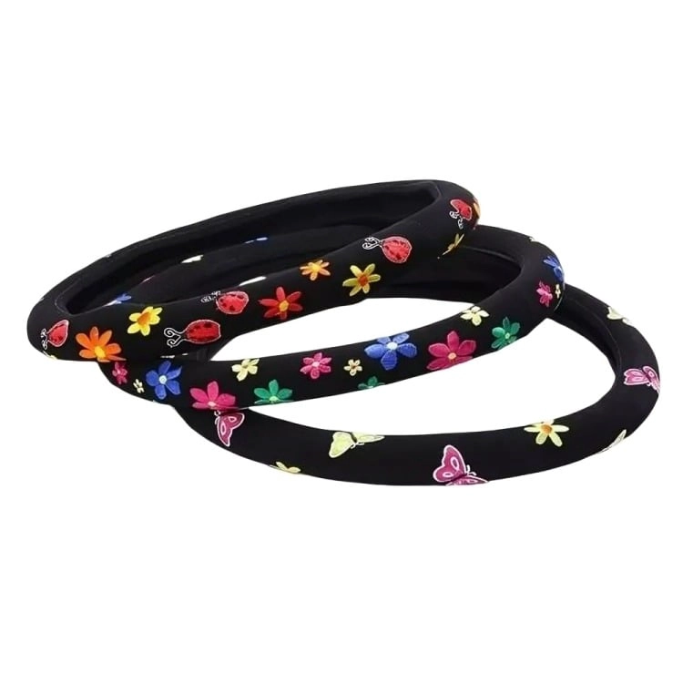 CUBIERTA FUNDA CUBRE VOLANTE DISEÑOS PARA MUJER 3D - 3