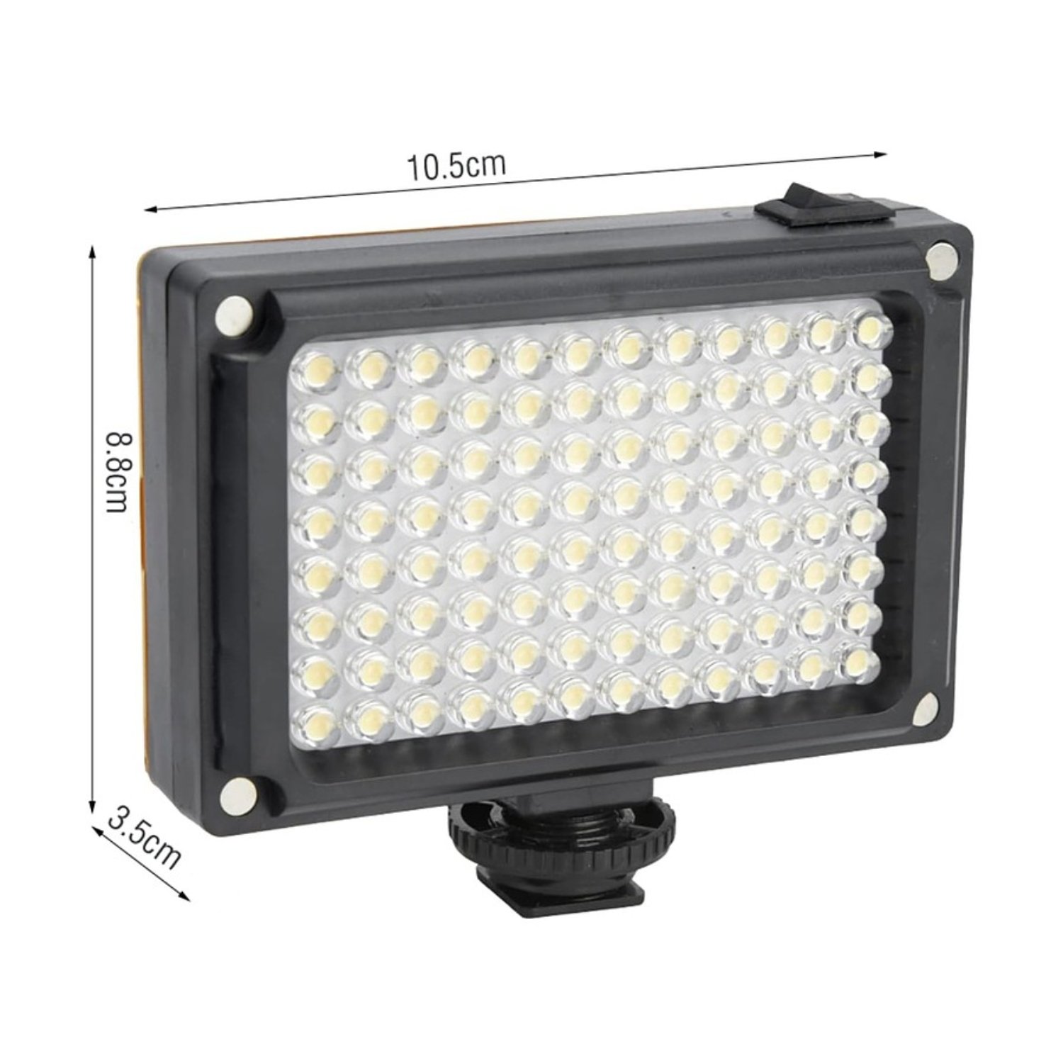 FOCO DE CÁMARA 96 LED FLASH BATERÍA CON 2 FILTROS - 2