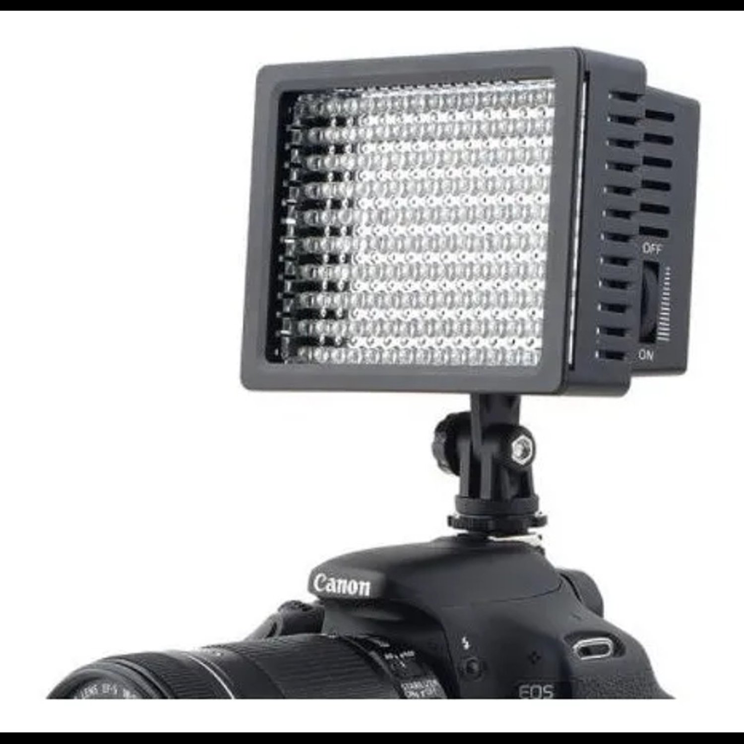 FOCO DE CÁMARA 96 LED FLASH BATERÍA CON 2 FILTROS - 4