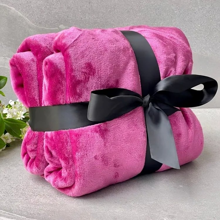 FRAZADA FLANNEL 1.5 PLAZAS / ROSA – PLUMETTI - 2