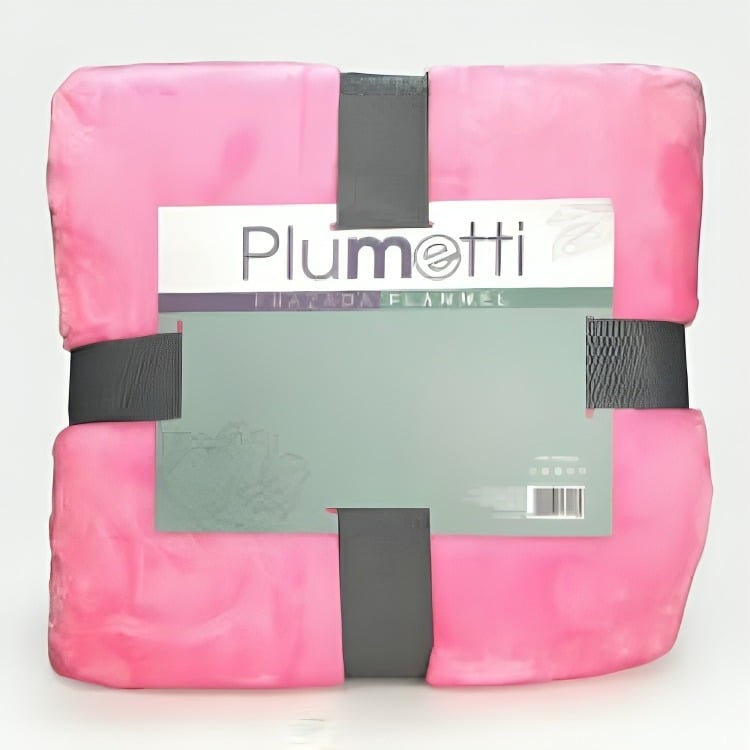 FRAZADA FLANNEL 1.5 PLAZAS / ROSA – PLUMETTI - 3