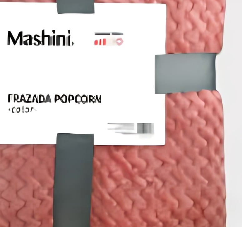 FRAZADA POPCORN 1.5 PLAZAS / ROSADO – MASHINI - 1