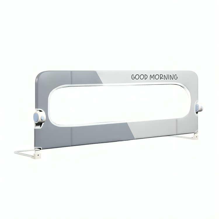 BARANDA DE CAMA 1.5MTRS SEGURIDAD BEBE ABATIBLE AJUSTABLE - 4