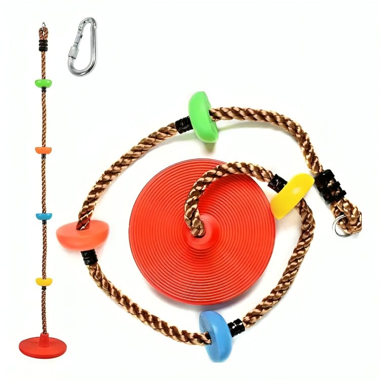 COLUMPIO MECEDOR CUERDA ESCALADA MULTICOLOR NIÑOS - 2