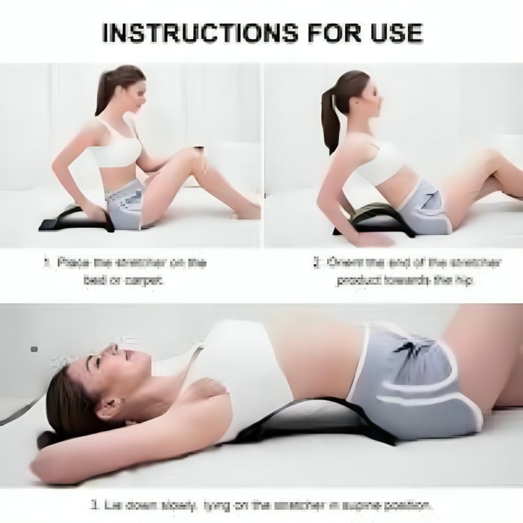 MASAJEADOR CORRECTOR DE ESPALDA APOYO LUMBAR 3 NIVELES - 3