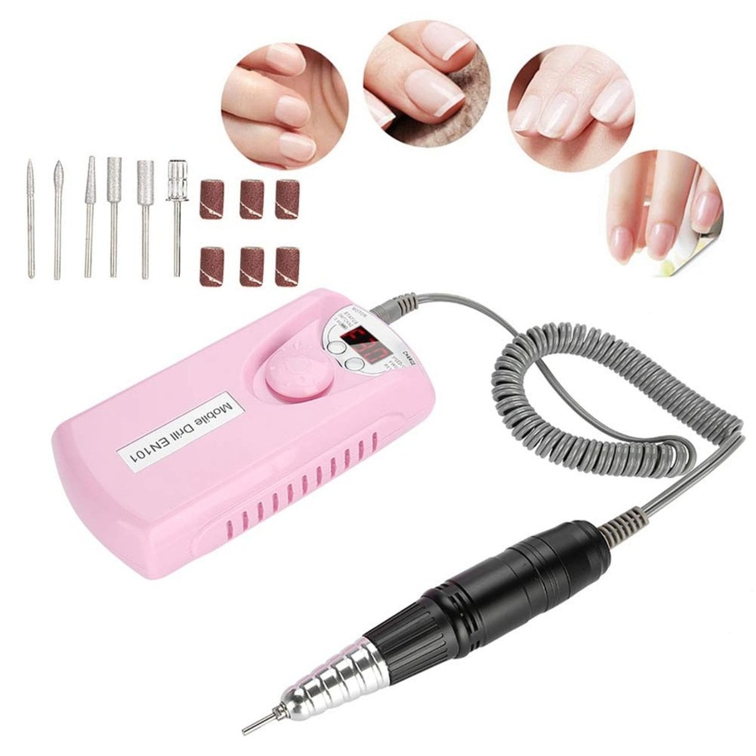 TORNO INALAMBRICO 30000 RPM MANICURA TORNO UÑAS - 3