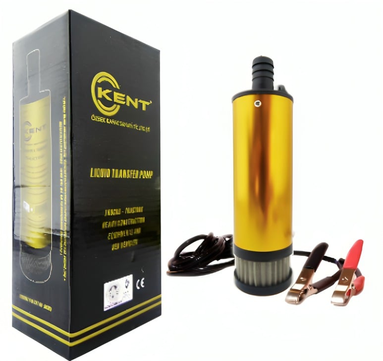 BOMBA ELECTRICA 12VOLT KENT ALUMINIO CON INTERRUPTOR - 1