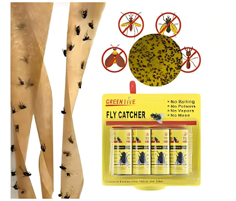 ROLLO ADHESIVO, ATRAPA MOSCAS E INSECTOS - 2