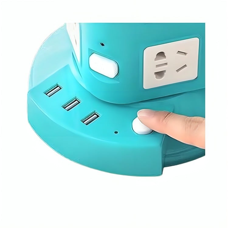 ZAPATILLA VERTICAL 12 ENCHUFES TOMA  3 USB - 1