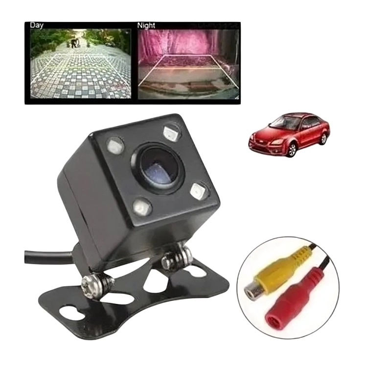 KIT CAMARA DE AUTO RETROCESO 4 LED IP68 + PANTALLA 4.3 - 2