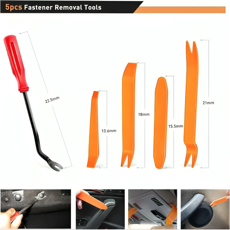 KIT 725 CLIP BROCHE RETENCIÓN PLÁSTICO AUTO LATA TAPABARRO - 2