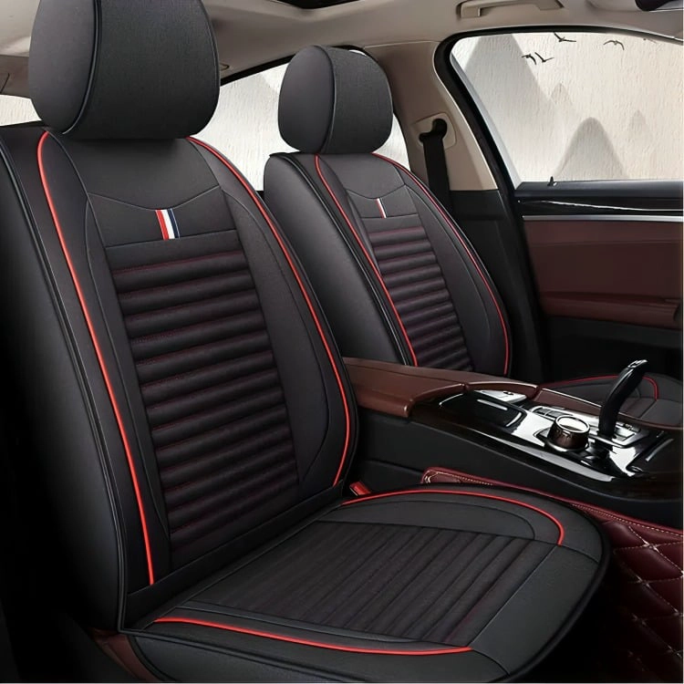 SET 5 FUNDA CUBRE ASIENTO UNIVERSAL TELA FORRO ASIENTO - 3