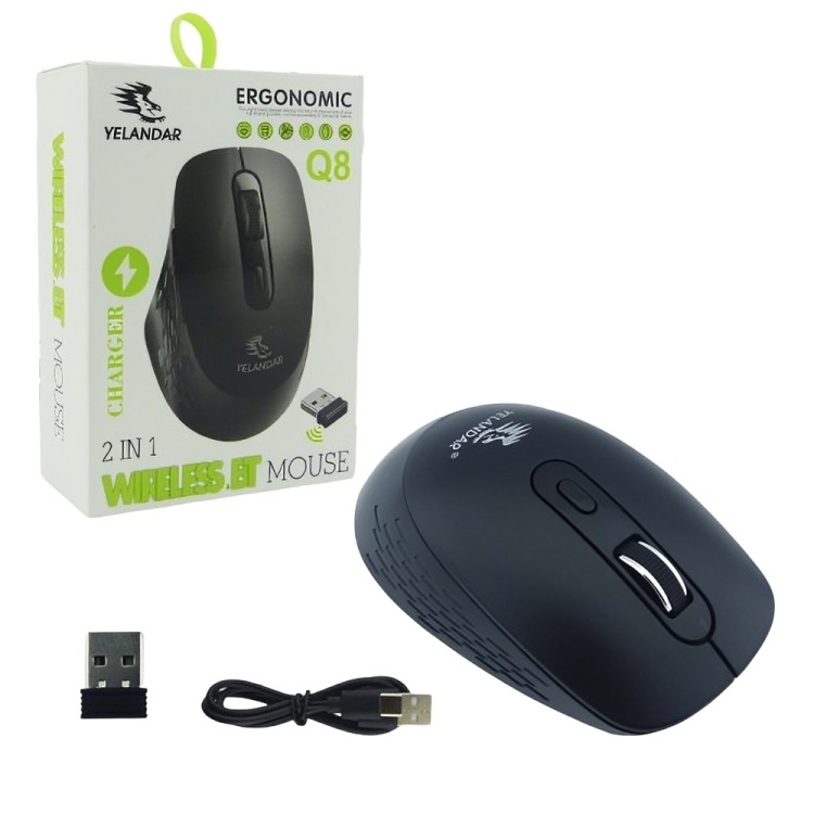 MOUSE INALAMBRICO ERGONOMICO RECARGABLE - 3