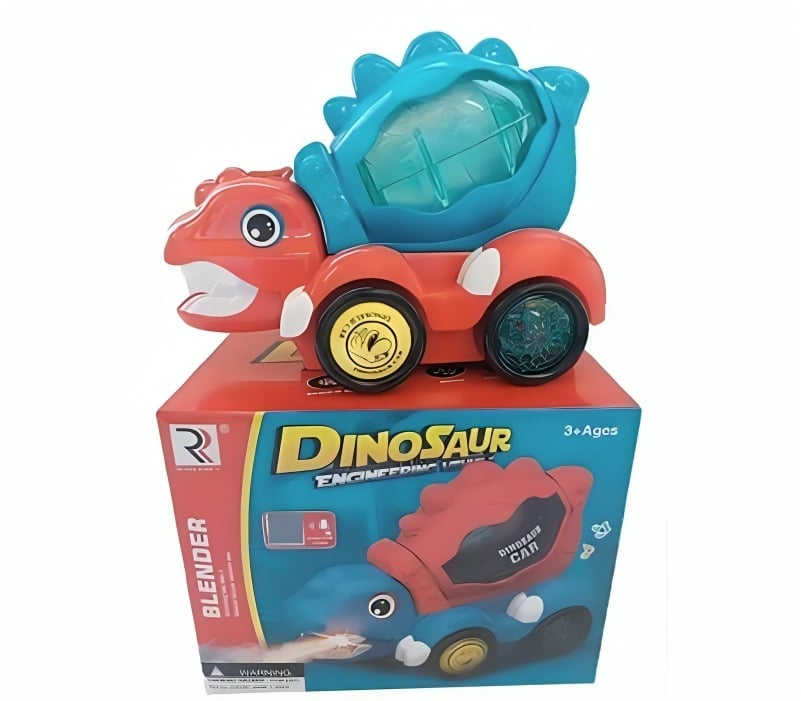 AUTO DINOSAURIO JUGUETE EXCAVADORA LUCES PARA NIÑOS - 1