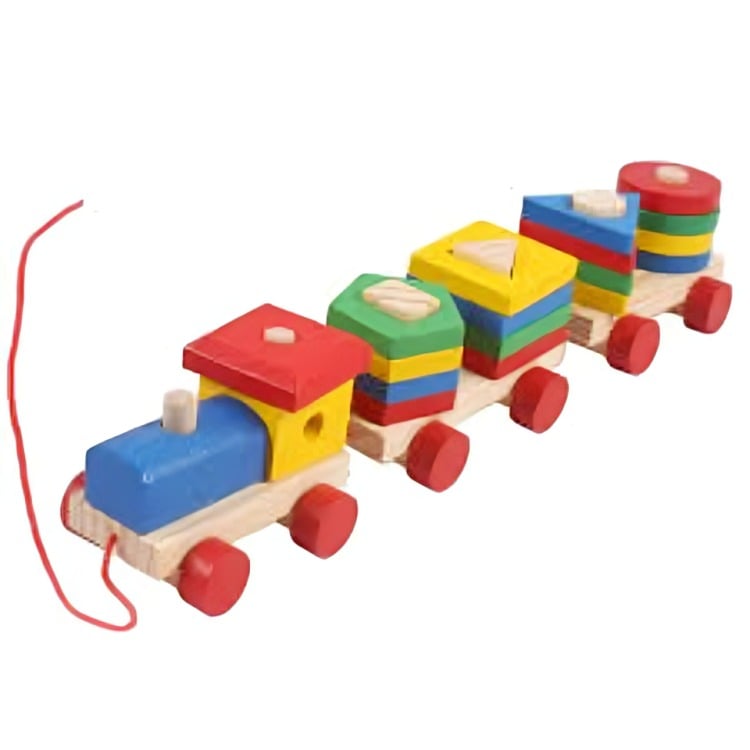 TREN FORMA JUGUETE MADERA - 2