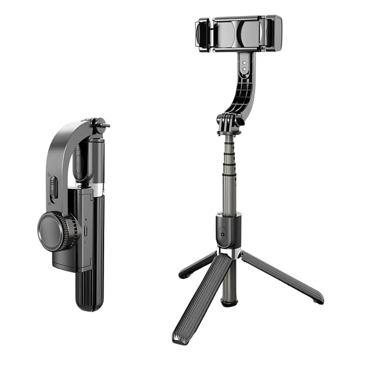 ESTABILIZADOR CELULAR GIMBAL L08 SELFIE STICK, TRIPODE/MANDO - 2