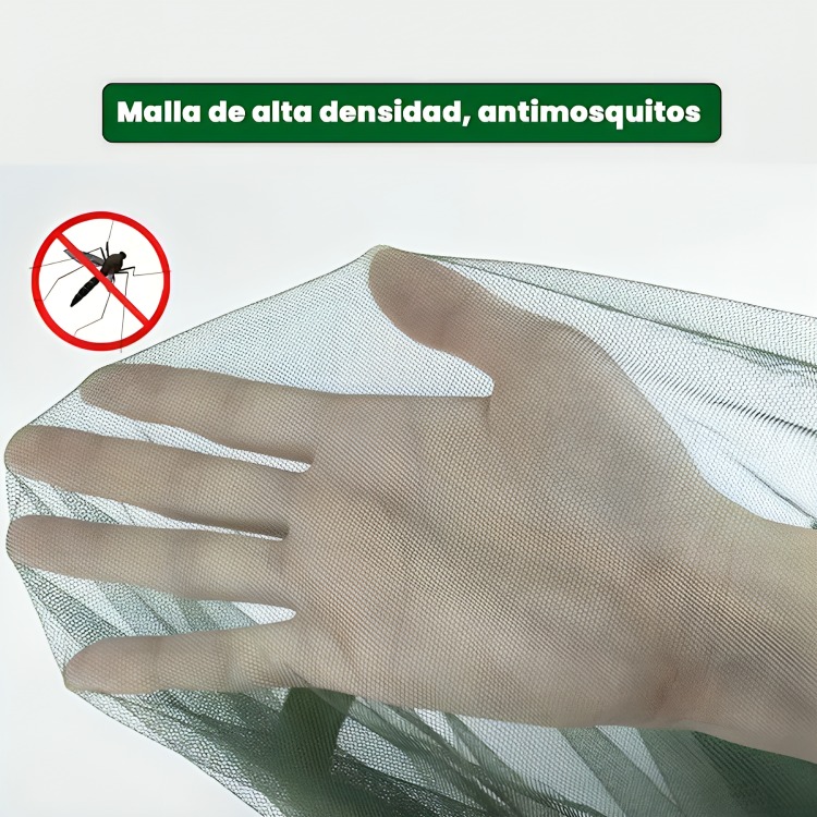 HAMACA PORTÁTIL CON MOSQUITERO PARA CAMPING AIRE LIBRE - 2