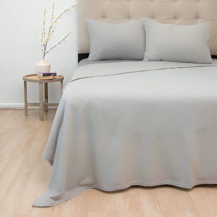 SÁBANAS POLAR LISA COMPOSÉ 2 PLAZAS / BICOLOR GRIS – DORAL - 3