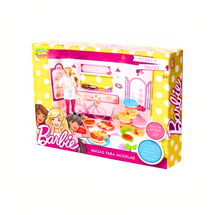 SET MASITAS MOLDEABLES BARBIE PIZZAS Y PASTAS - 2