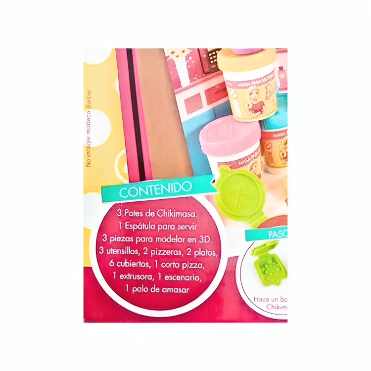SET MASITAS MOLDEABLES BARBIE PIZZAS Y PASTAS - 5