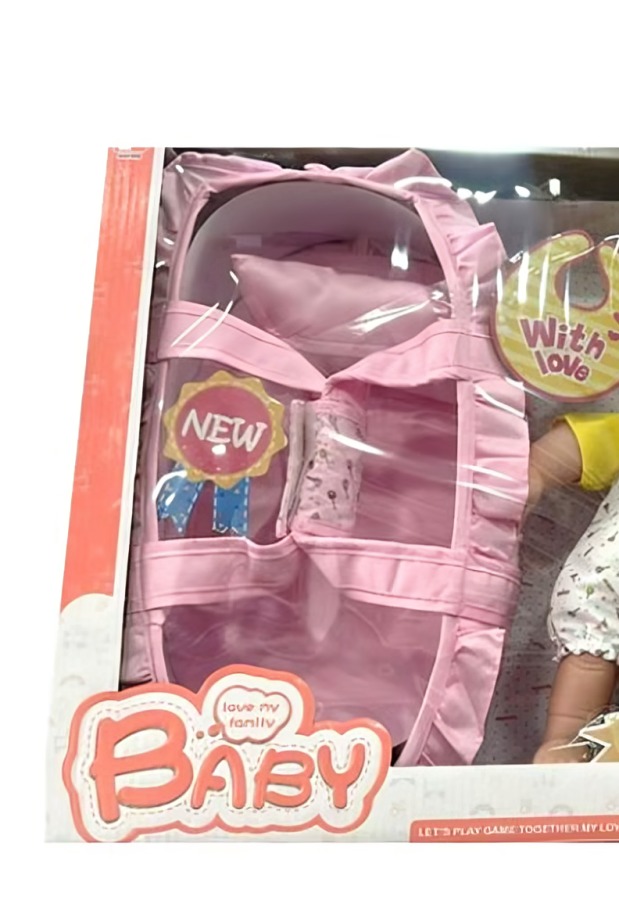 SET MUÑECO BEBE CON MOISES Y ACCESORIOS - 3