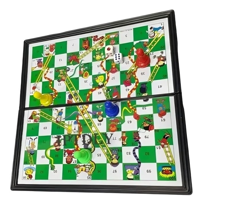 JUEGO MESA TABLERO DIDÁCTICO ESCALERA Y SERPIENTE MAGNÉTICA - 1