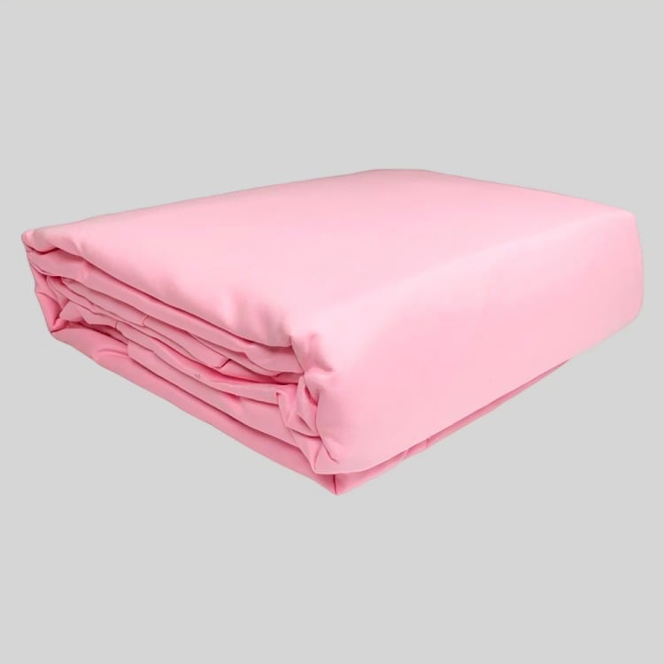 JUEGO DE SÁBANAS MARINA LISA 1.5 PLAZAS ROSADO - 1