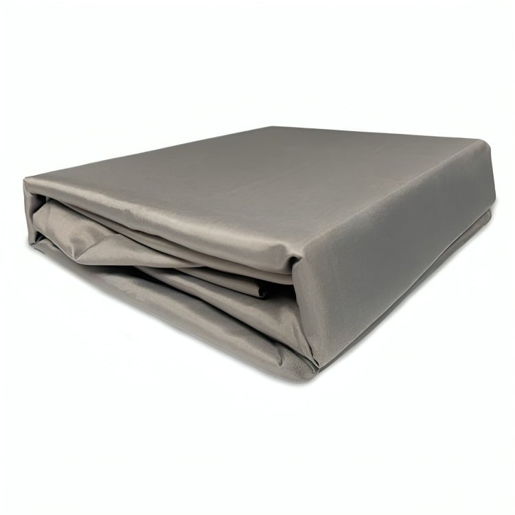 JUEGO DE SÁBANAS MARINA LISA 2 PLAZAS GRIS OSCURO - 1