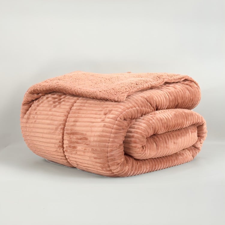 PLUMÓN CORDUROY CORAL SHERPA SUPER KING / CORAL – MASHINI - 1