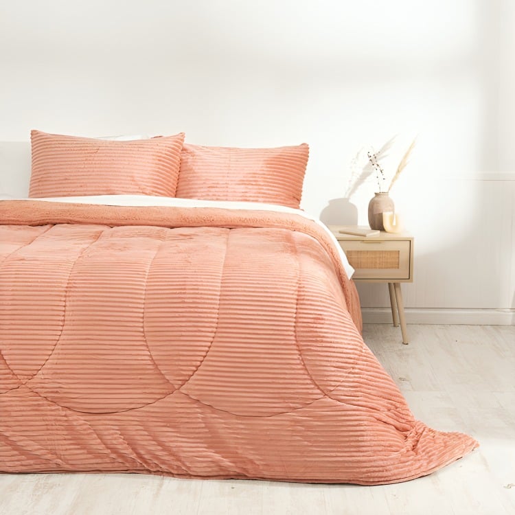 PLUMÓN CORDUROY CORAL SHERPA 2.5 PLAZAS / CORAL – MASHINI - 3