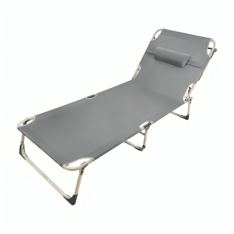 SILLA CAMA PLEGABLE PORTABLE PARA PLAYA CAMPING Y PISCINA - 2