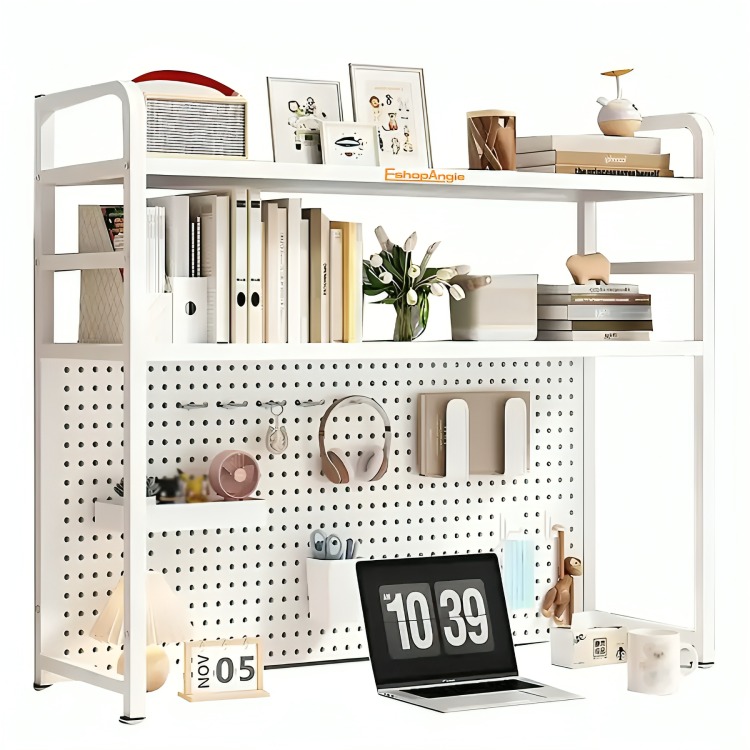 RACK ESTANTE ORGANIZADOR DE ESCRITORIO 2 NIVELES 75X98X20 - 2