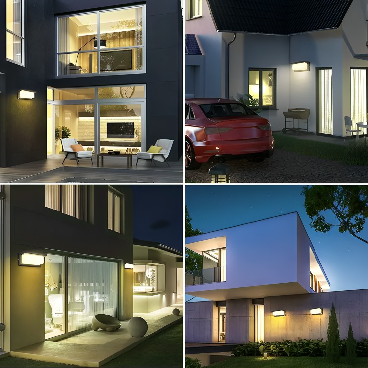 APLIQUE LED CÁLIDA 15W MODERNO IP65 IMPERMEABLE EXTERIOR - 3