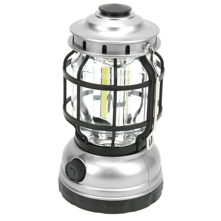 FAROL LED SOLAR CON DIMER RECARGABLE USB LUZ BCA PLATA - 3