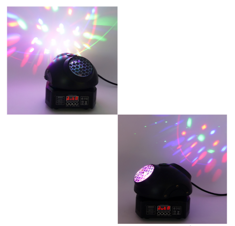 MOVING HEAD DOBLE CARA RGB + LÁSER DMX - 1