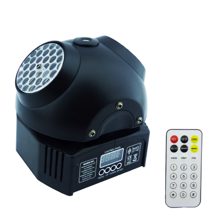 MOVING HEAD DOBLE CARA RGB + LÁSER DMX - 2