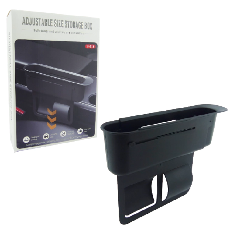 ORGANIZADOR LATERAL ASIENTO AUTO Y-916 EN COLOR NEGRO - 3