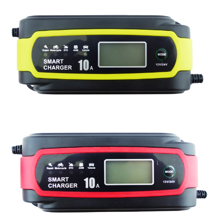 CARGADOR BATERÍA INTELIGENTE 10A 12/24V CON PINZAS - 3