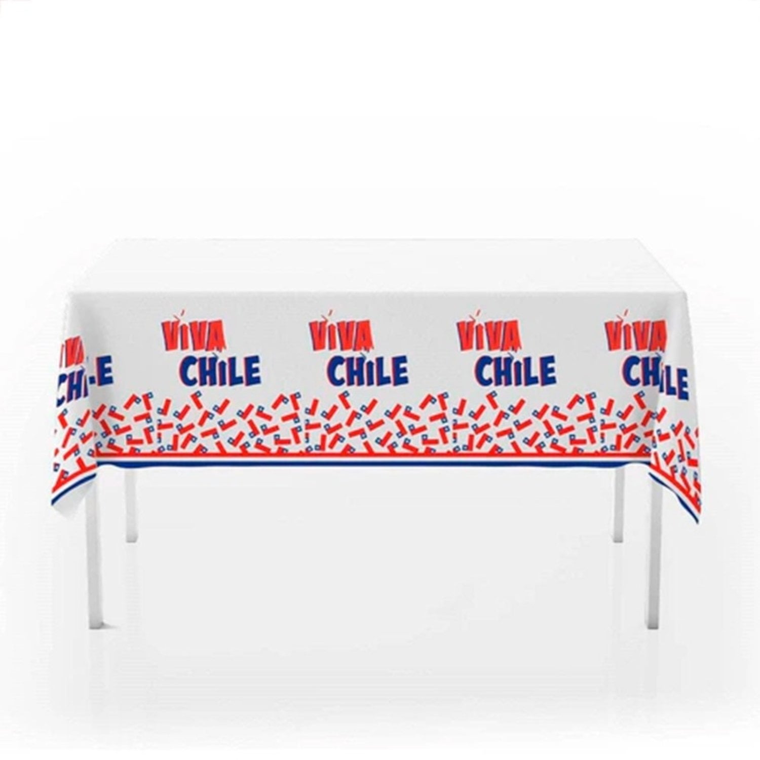 PACK X 4 MANTEL VIVA CHILE 108X180 CENTIMETROS – BIG PARTY - 1