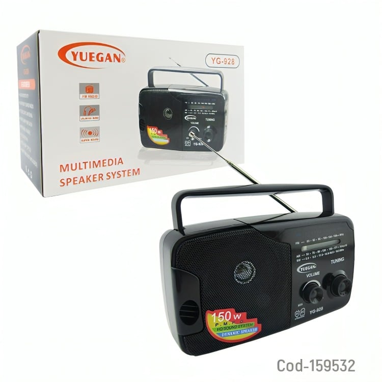 RADIO MULTIBAMDA YUEGAN 150W 3 BANDAS PORTABLE - 1