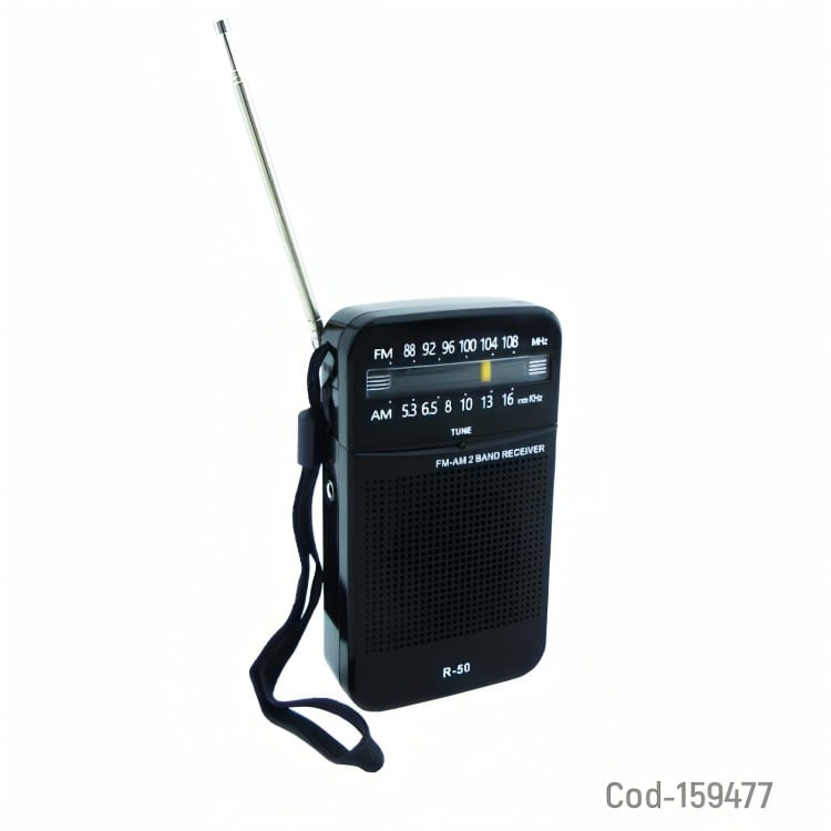 RADIO AM/FM 2 BANDAS MOD.R-50 A PILAS NO INCLUIDAS - 1