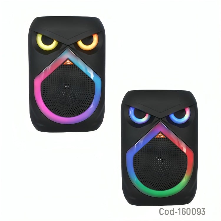 PARLANTE KARAOKE RECARGABLE PORTABLE BT 8 PULG LUZ RGB - 3