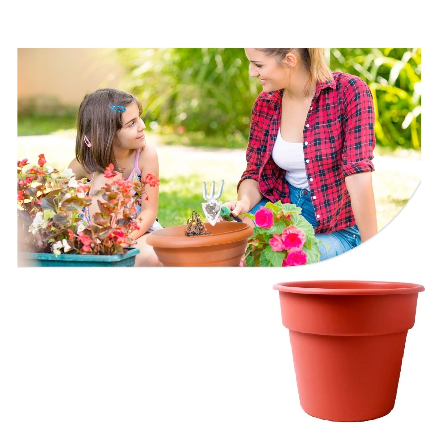 MACETA REDONDA DURA KOTTA 28CM / TERRACOTA – REYPLAST - 2